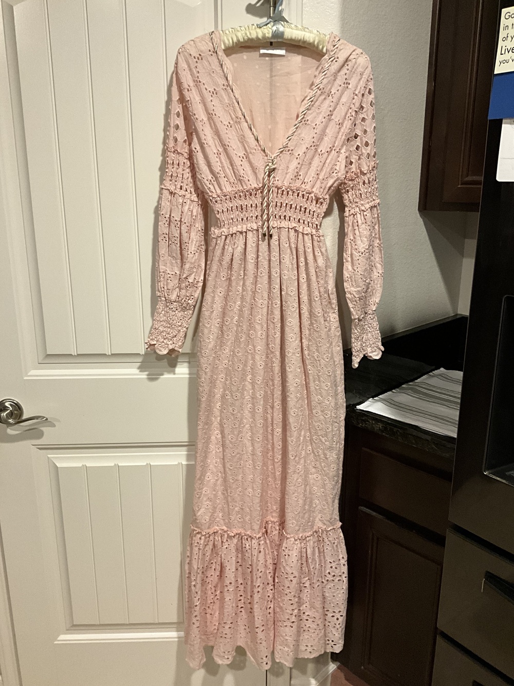 Laurie & Joe Designer Collection Eyelet Maxi Dress